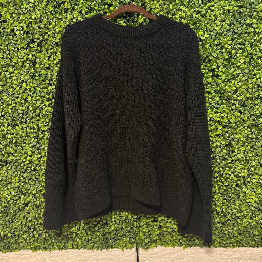 black sweater
